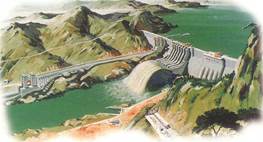 龙滩水电站全景